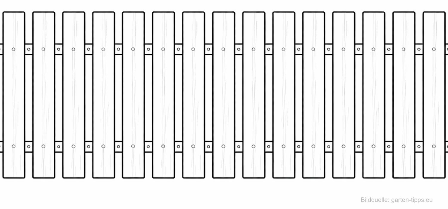 Der Bretterzaun bietet zuverlässigen Sichtschutz und lässt sich vielseitig gestalten.