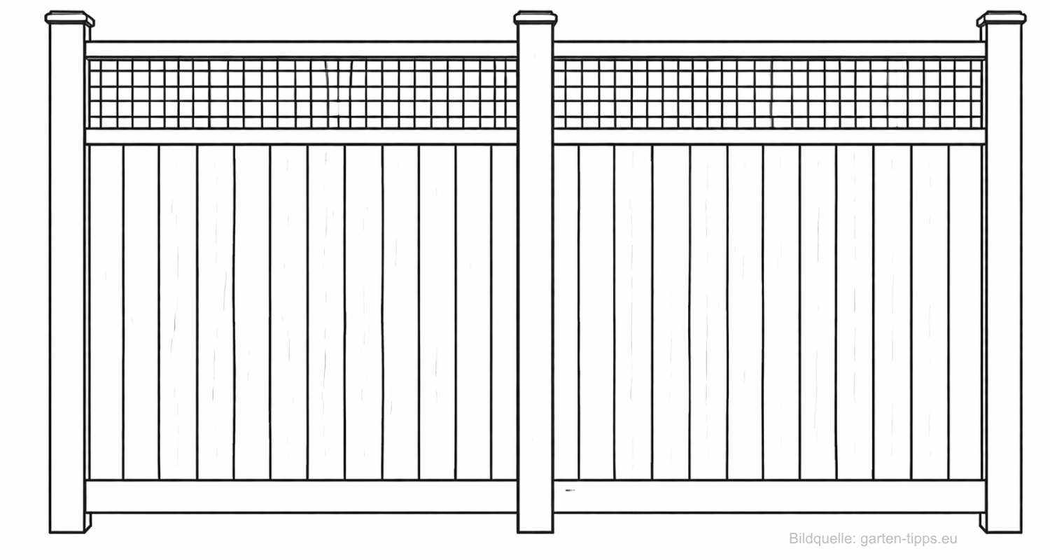 Ein Sichtschutzzaun schafft Privatsphäre und sorgt für ruhige, abgeschirmte Gartenbereiche.